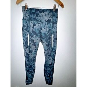 Athleta Green Floral Multicolor Rainier‎ Printed Tight Legging Size Small